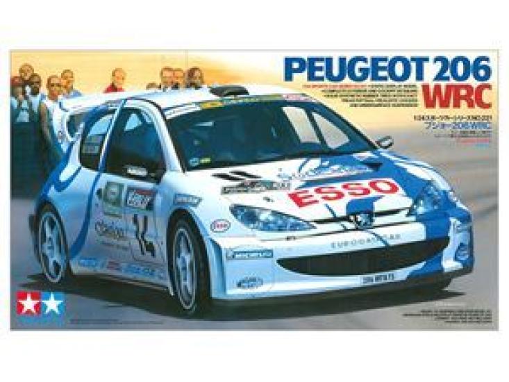 Tamiya Peugeot 206 WRC 24221 Assembly Plastic Model Kit Sports Car Series 1/24
