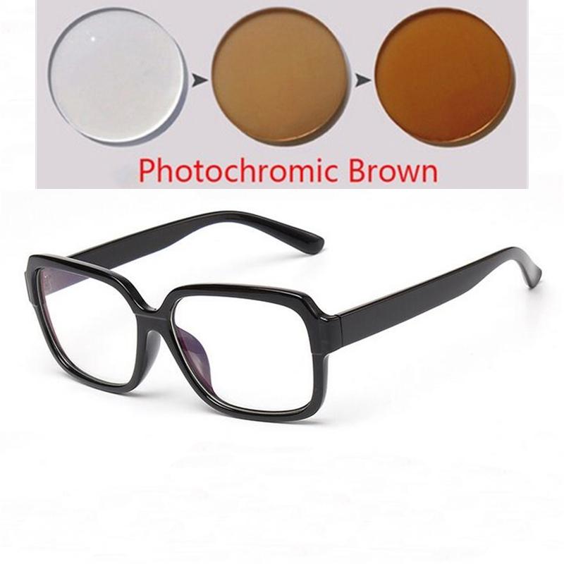 Black Red Frame Student Myopia Prescription Eyeglasses Women Men Plastic Polygon Short-sight Eyewear Diopter 0 -0.5 -0.75 To -6