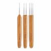 3/6Pcs Bamboo Grip Hair Loc Tool 1/2/3 Head Crochet Needles  DIY Sewing Accessories