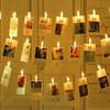 New LED Photo Clip Fairy String Lights Card Holder Garland Lamp for Christmas Wedding Party Fairy Lights Christmas Decorations