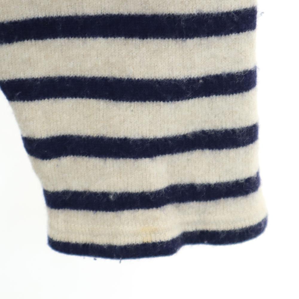 SAINT JAMES French Wool Blend Border Pattern Long Sleeve Sweater 31/2 Men's Used