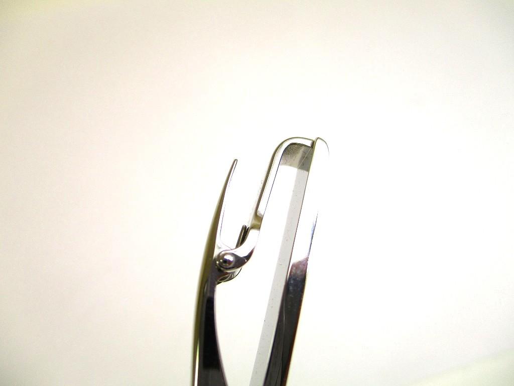 Authentic LOUIS VUITTON Silver Steel Champs Elysees Tie Clips #b173 Certified - Refurbished