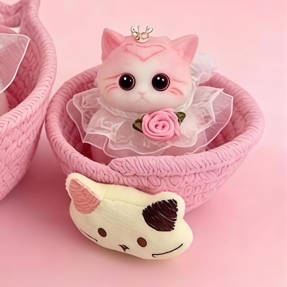Simulated Cat Squeeze Toy Soft Rubber Anxiety Relief Toy New Slow Rebound Doll  for Kid Adult
