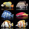 Regal Blue Tang Emperor Royal Angelfish Pește-fluture cu patru benzi Pește tropical Copperband Butterflyfish Jucărie de pluș pete Scat