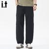 Izzue It Herren Locker Geschnittene Cargohose mit Geradem Bein