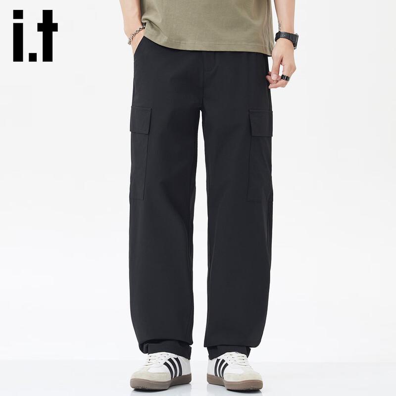 Izzue It Herren Locker Geschnittene Cargohose mit Geradem Bein