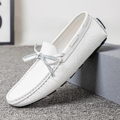 Mocassini di Lusso Marca Primavera Suola Morbida Scarpe Casual Bianche Designer Pelle Morbida Versatili Moda Business Guida Scarpe in Pelle