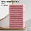 high quality12pcs Microfiber Washcloths 13.4x13.4 Inch - High Absorbency, Soft & Durable Multi-Purpose Cleaning Cloths for Kitchen, Bathroom, Hands &