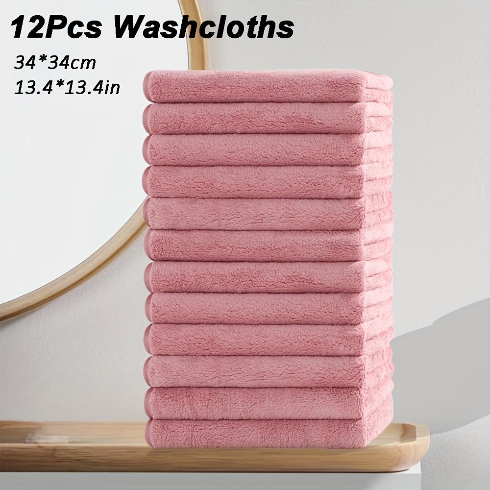 high quality12pcs Microfiber Washcloths 13.4x13.4 Inch - High Absorbency, Soft & Durable Multi-Purpose Cleaning Cloths for Kitchen, Bathroom, Hands &