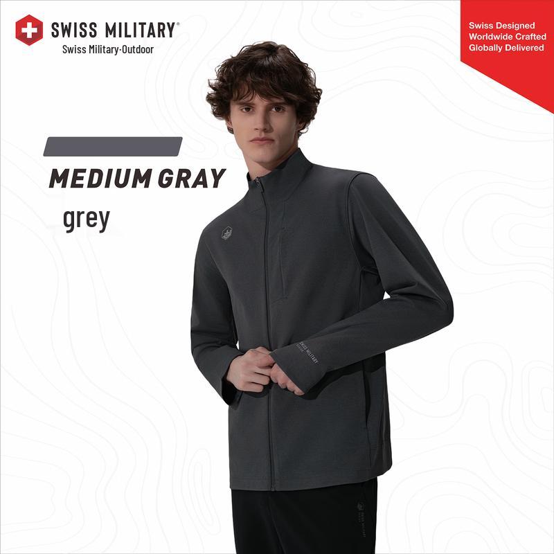 SWISS MILITARY Men s Stand-Up Collar Cardigan 3XL