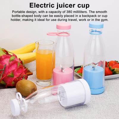 Portable Blender Cordless Electric Juicer BPA Free Large Capacity High Speed USB