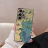 Fashion Abstract Phone Case For Samsung Galaxy S25 S24 S22 S23 Ultra S21 S20 Plus 5G Frosted Non-Slip Full Cover Soft Case
