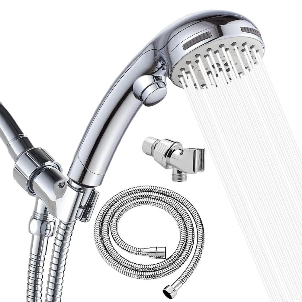 Shower Head with Handheld High Pressure Shower Heads Attached with Extra Long Hose