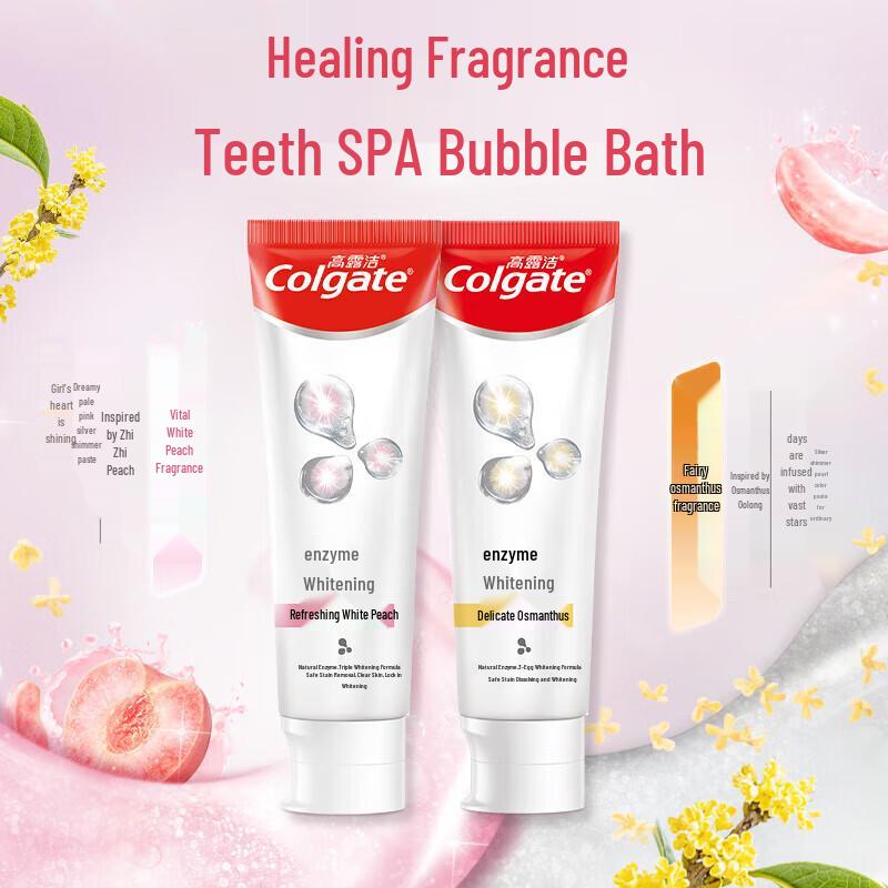 Colgate Peach Flavor Whitening Toothpaste