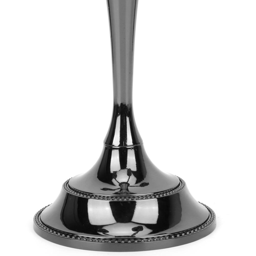 9.84x10.63in Dual-use Tabletop Candlestick Black Dinner Decor Candle Stand Living Room Display
