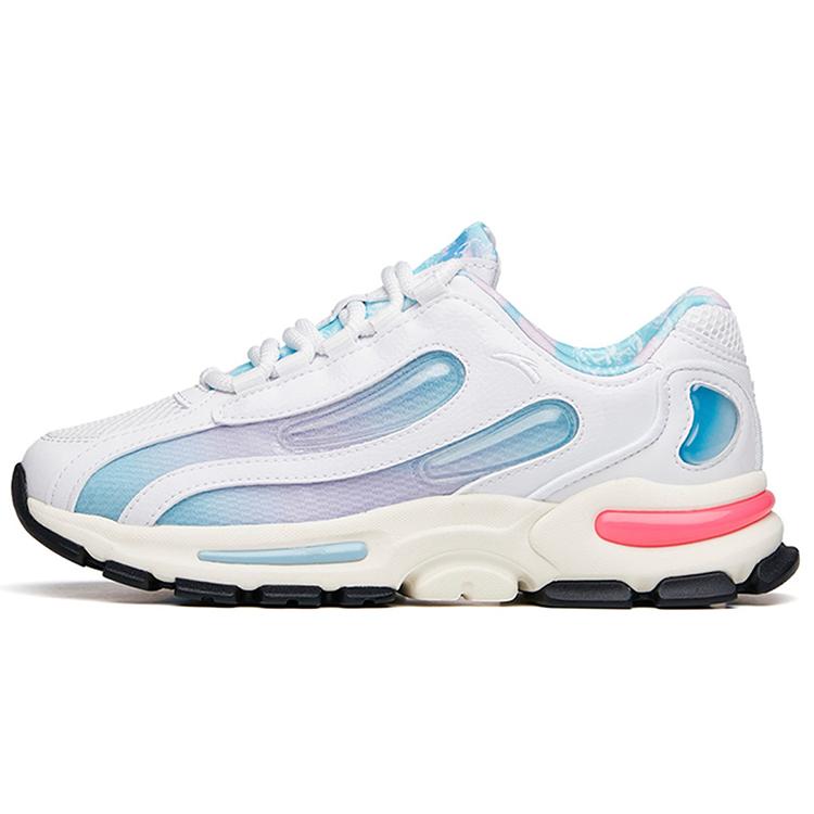 

New ANTA Chunky Sneakers Women s Low top ANTA White/Light Purple/Nitrile Blue 122038899-14 36.5