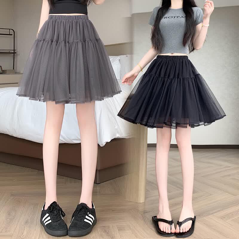 La Chapelle Sweet Princess Mesh Midi Skirt S