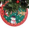 Party Decor Happy New Year Christmas Tree Skirt Xmas Floor Cover Carpet Floor Mat Outdoor Blanket