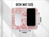 Mouse Pad Rectangle Red Toile Vintage Inspired Computer Pad Mouse Mat for Computer Desk Accessory Desk Mat Office Rug Desktops