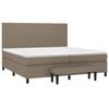 Maison Exclusive - Lattenrost mit Matratze Taupe 200x200 cm Stoff