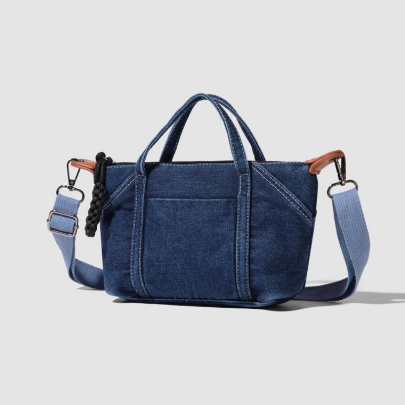 

Винтажная джинсовая сумка через плечо женская маленькая сумка-мессенджер многокарманная сумка-сатчел сумка-тоут регулируемый ремешок женские сумки кроссбоди темно-синий