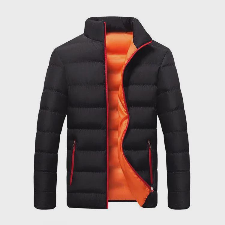 

2023 Men s Trendy Stand Collar Thick Warm Down Cotton Jacket for Autumn and Winter 3XL