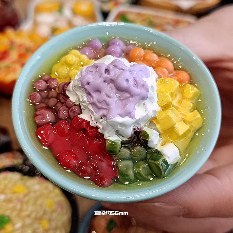 Creative 3D Local Snack Resin Fridge Magnet Sticker Food Simulation