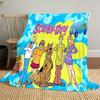 Filme de animação de aventura comédia de fantasia de Halloween Scooby-Doo cobertor macio decoração de casa para cochilo quatro estações quente cobertor Sherpa U10
