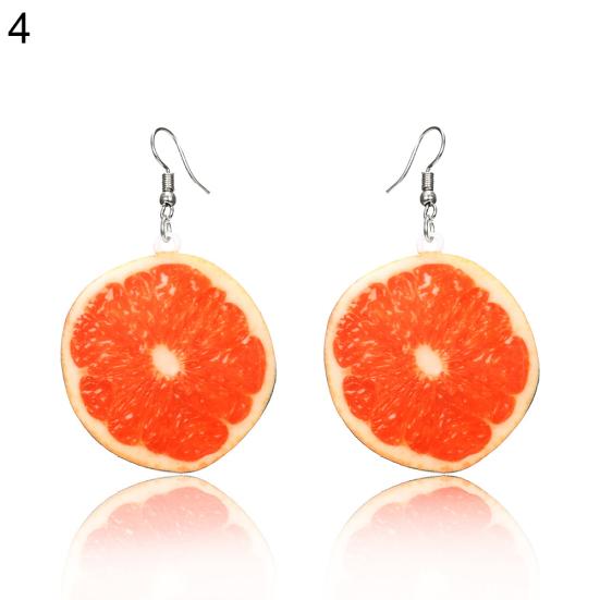Boucles d'oreilles créatives en forme de fruits frais en noix de coco pour femmes, bijoux de fête de vacances d'été