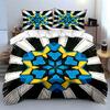 Geometric Pattern Decorative Set Soft Comfortable Duvet Cover Bedding Set Included 1*Duvet Cover & 2*Pillowcases Gift