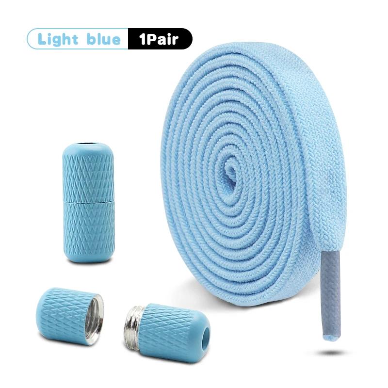 1 Paio 8mm di larghezza lacci piatti colorati Fibbia a Capsula Lacci Senza Nodo Lacci Elastici Scarpe da Ginnastica Unisex Pigri Accessori per Scarpe