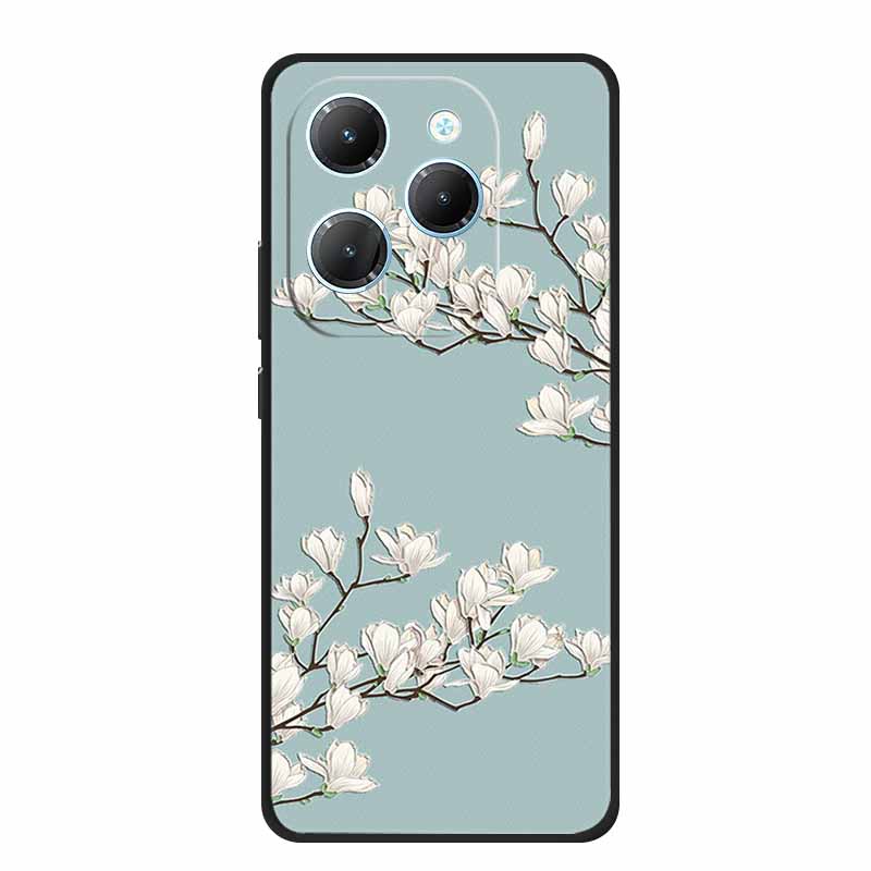 For Infinix Note 40X 5G Case 3D Relief Emboss Black Silicone Soft Back Cover Case For Infinix Smart 8 Plus Hot 40 Pro 40i Case
