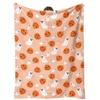 1 manta extra grande - Padrão Lanterna de Abóbora Fantasma Casa de Gengibre - Decoração de Halloween - Adequada para todas as estações