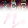 3 Pcs 2BA Integrated Transparent Dart Shaft and Flights Standard Shape Anti BreakPink