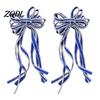 Hanging Bows for Christmas Trees 2 Pcs Velvet Bows, Shiny Bow Tree Decoration Vintage Style Topper Wreath, Garland, Xmas Party, Wedding, Baby Shower,