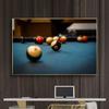 Vintage Bilardo Duvar Resimleri Snooker Tuval Boyama Duvar Sanatı Modern Spor Posterleri Baskılar Oturma Odası Kulübü Duvar Dekor için