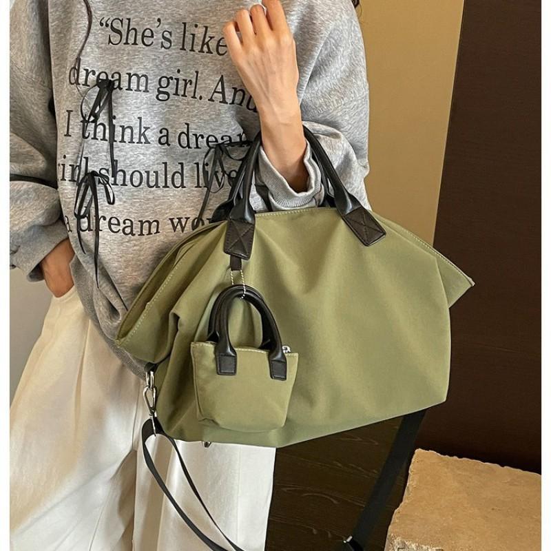 Large Capacity Canvas Travel Tote Bag Women Men Short Trip Overnight Carry-on Gym Commute Multi-Use Storage 36-55L