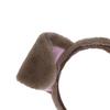 Cute Plush Dot Print Dog Ears Headband Kid Adult Animal Shape Elastic Hair Hoop Cosplay Costume Accessory Gift