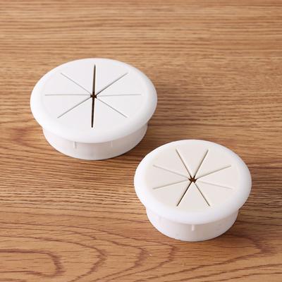 Cable Hole Cover Cord Grommets for Office Furniture Cable Passing Eight Petal Threading Box Cover Desk Wire Organizer