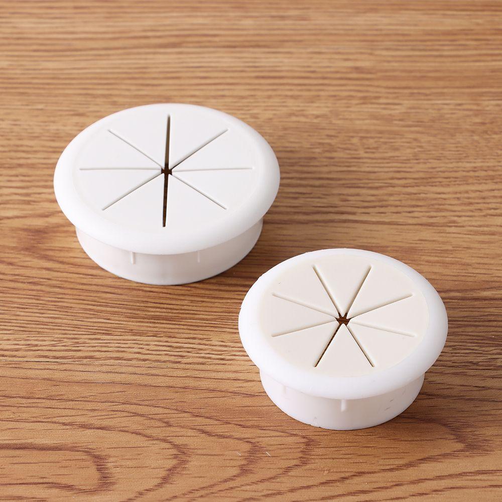 Cable Hole Cover Cord Grommets Desk Wire Organizer for Office Furniture Cable Passing Eight Petal Threading Box Cover