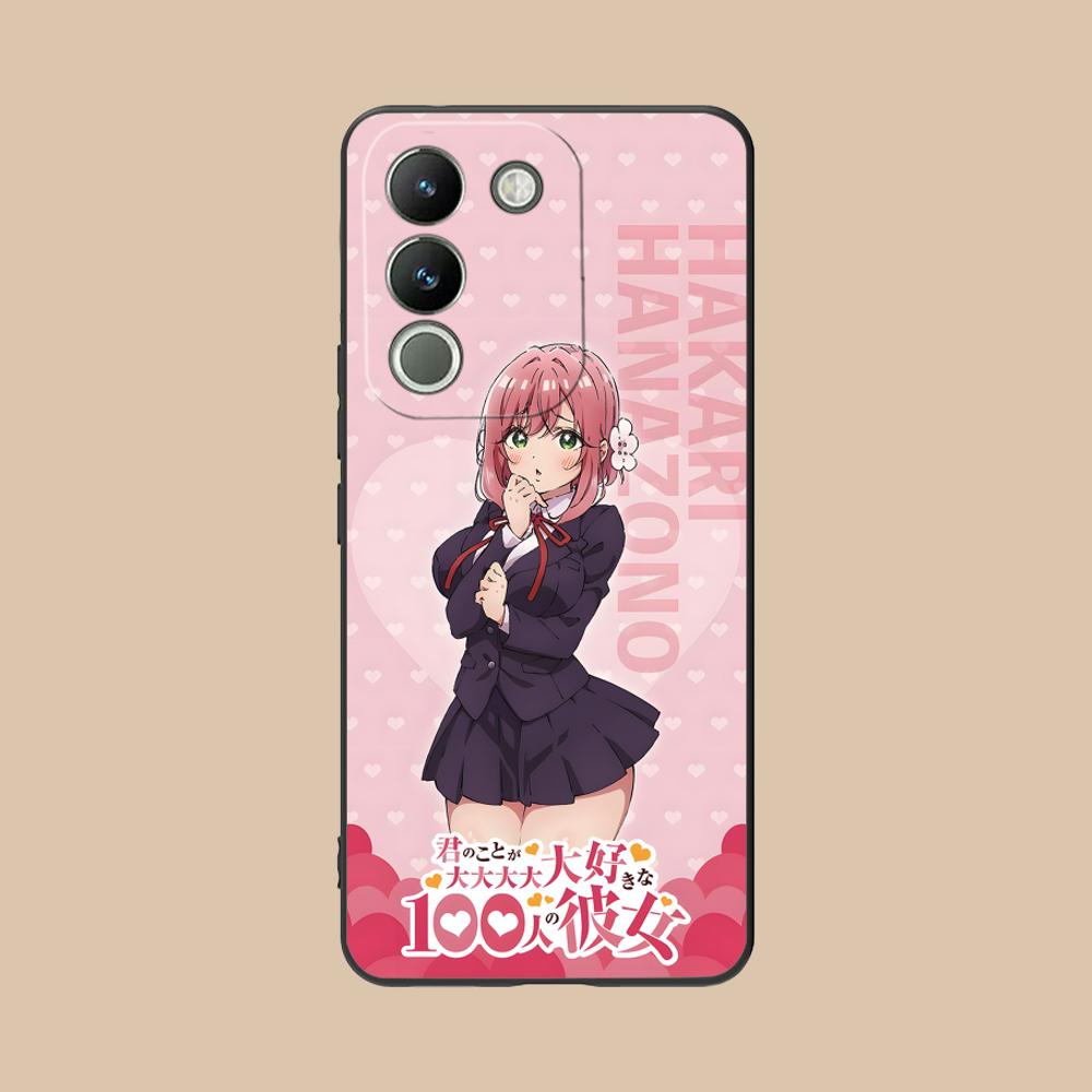 Anime Hakari Hanazono Matte TPU Mobile Phone Case for VIVO V60 V50 V40 V30 V29 V27 V25 V23 Pro Lite 5G Colorful Printing Cover