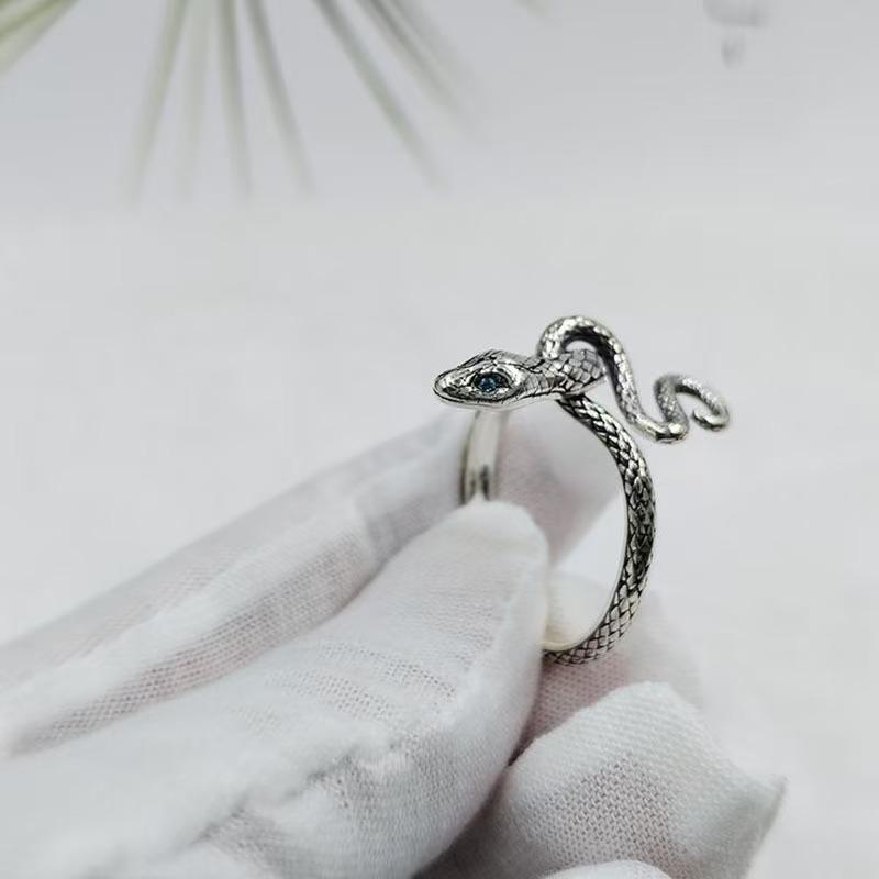 Dark Soul Ring Gierige Schlange Ring Herren Offener Ring