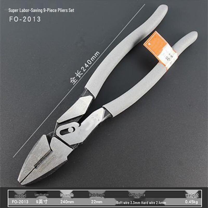 Промышленные комбинированные пассатижи WEDO 9 дюймов, штекер CN (адаптер в комплекте)