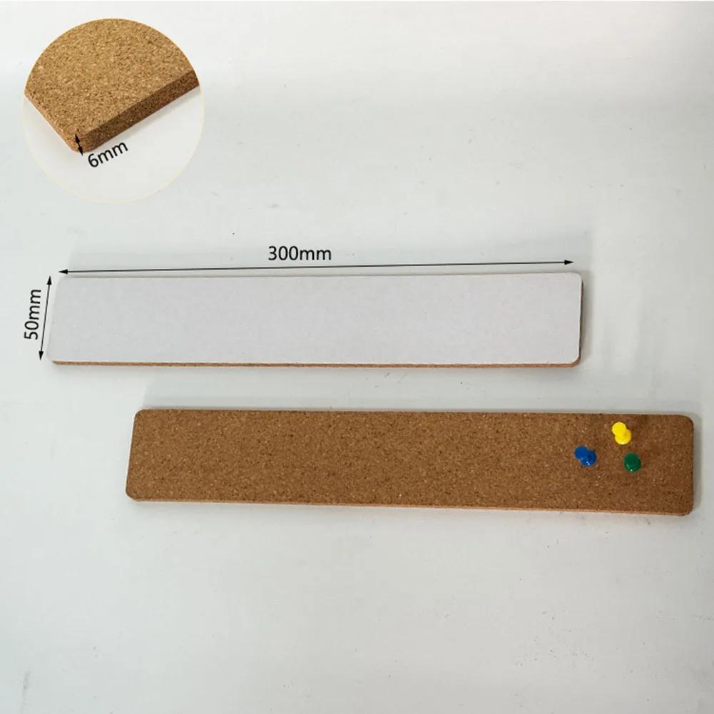 Multipurpose Organize Corkboard Strips Frameless Living Room Reminders Cork Strips Office Surfaces Display Memos