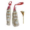 @ Traditionelle indische Radha Krishna Mala mit Basuri in Weiß-Gold-Farbe MJ-299-60% Rabatt