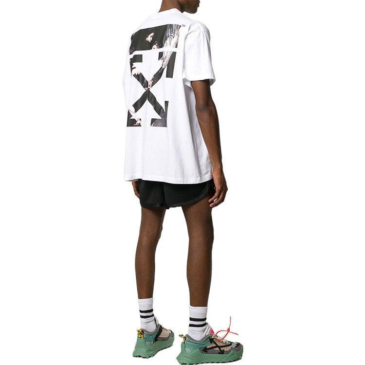 OFF WHITE Oversized Fit Caravaggio Arrows T Shirt OMAA038S201850040188