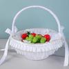 Princess Style Decorative Storage Basket With Metallic Accent Perfect For Bridal Showers Anniversaries And Photo Props