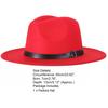 Fedora Hat Solid Color Adjustable British Style Jazz Cap Costume Accessory Streetwear