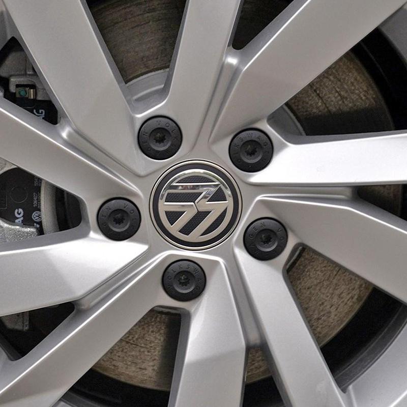 För VOLKSWAGEN VW 56-76mm Bilfälgscenterkåpa Dekal Tillbehör För Volkswagen R-line R GTI Polo Golf Touareg Passat Mago