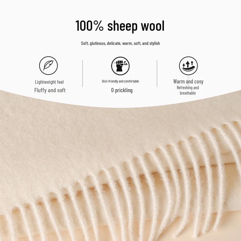 Hang Silu Women's Pure Wool Embroidered Scarf